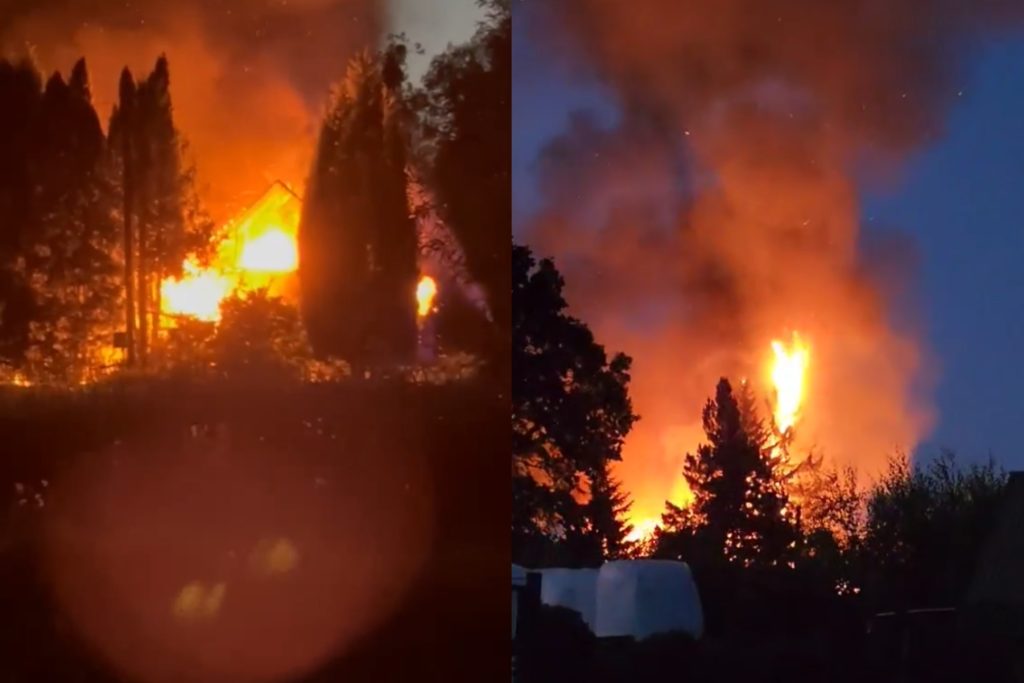 Kauno rajone – dar vienas didelis gaisras (video) – Kas