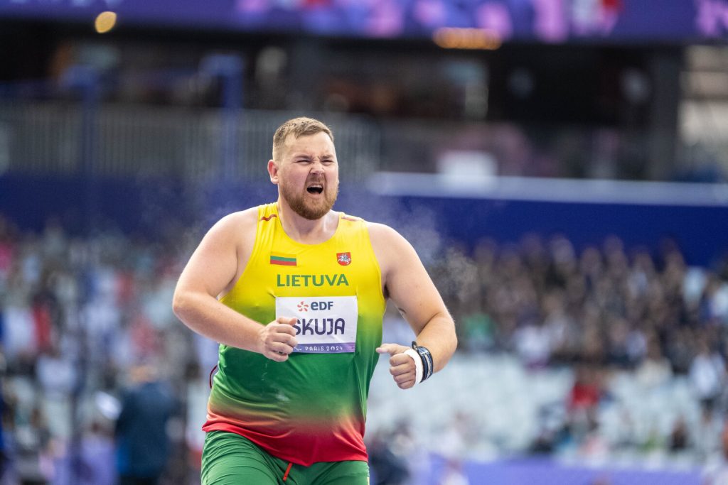 Rutulio stūmikas A. Skuja – šeštas paralimpinėse žaidynėse Paryžiuje –