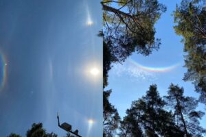 saulės šunys persipynė su zenitiniu liestiniu lanku (foto, video) –